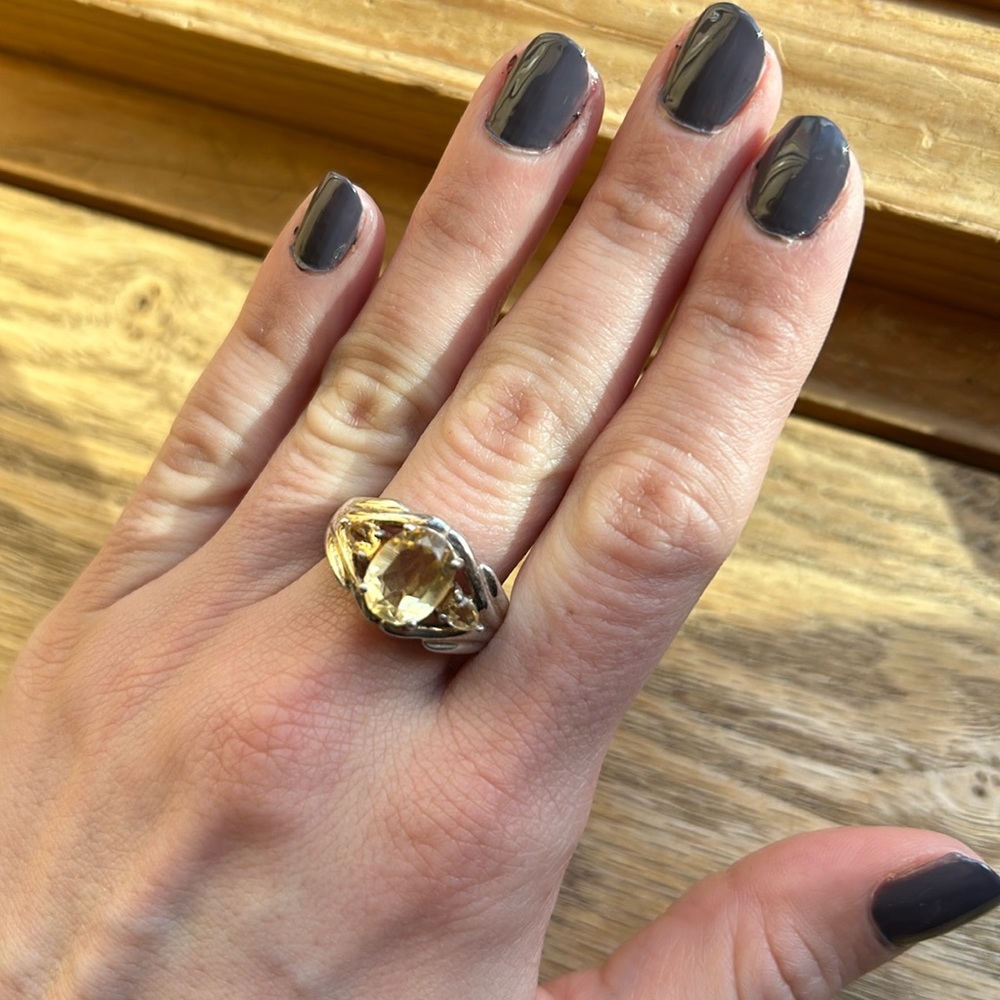 Citrine Sterling Silver Ring